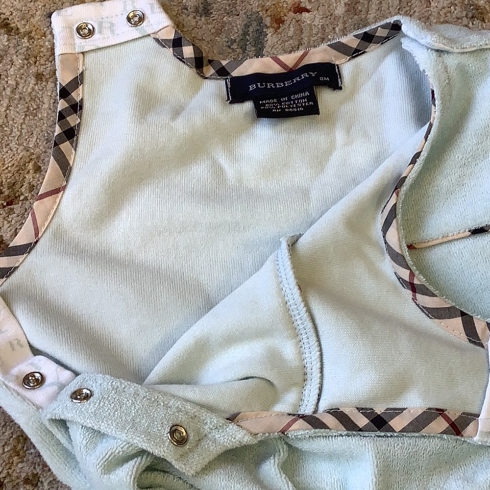 BURBERRY 6M Terry snap onesie - Picture 6 of 11